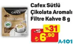 CAFEX SÜTLÜ ÇİKOLATA AROMALI FİLTRE KAHVE 8 G